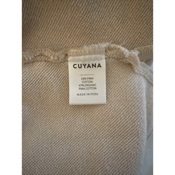 Cuyana Cowl Neck Sleeveless Tank Cream Size Small - Picture 10 of 10
